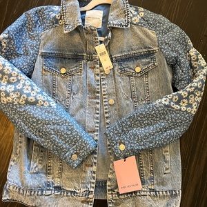 Denim and quilted jacket from Anthropologie size XS NWT